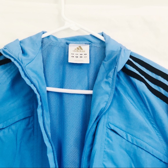 Adidas Light Blue & Black Jacket Size Small - Picture 2 of 7